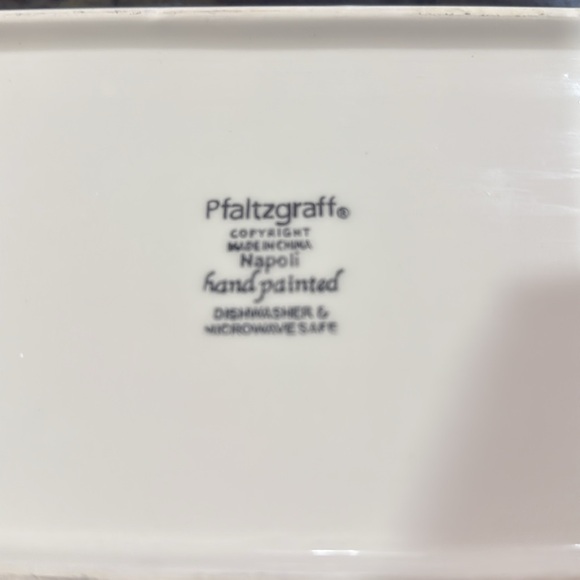 Pfaltzgraff Napoli Hand-Painted Ceramic Tray - Picture 3 of 12